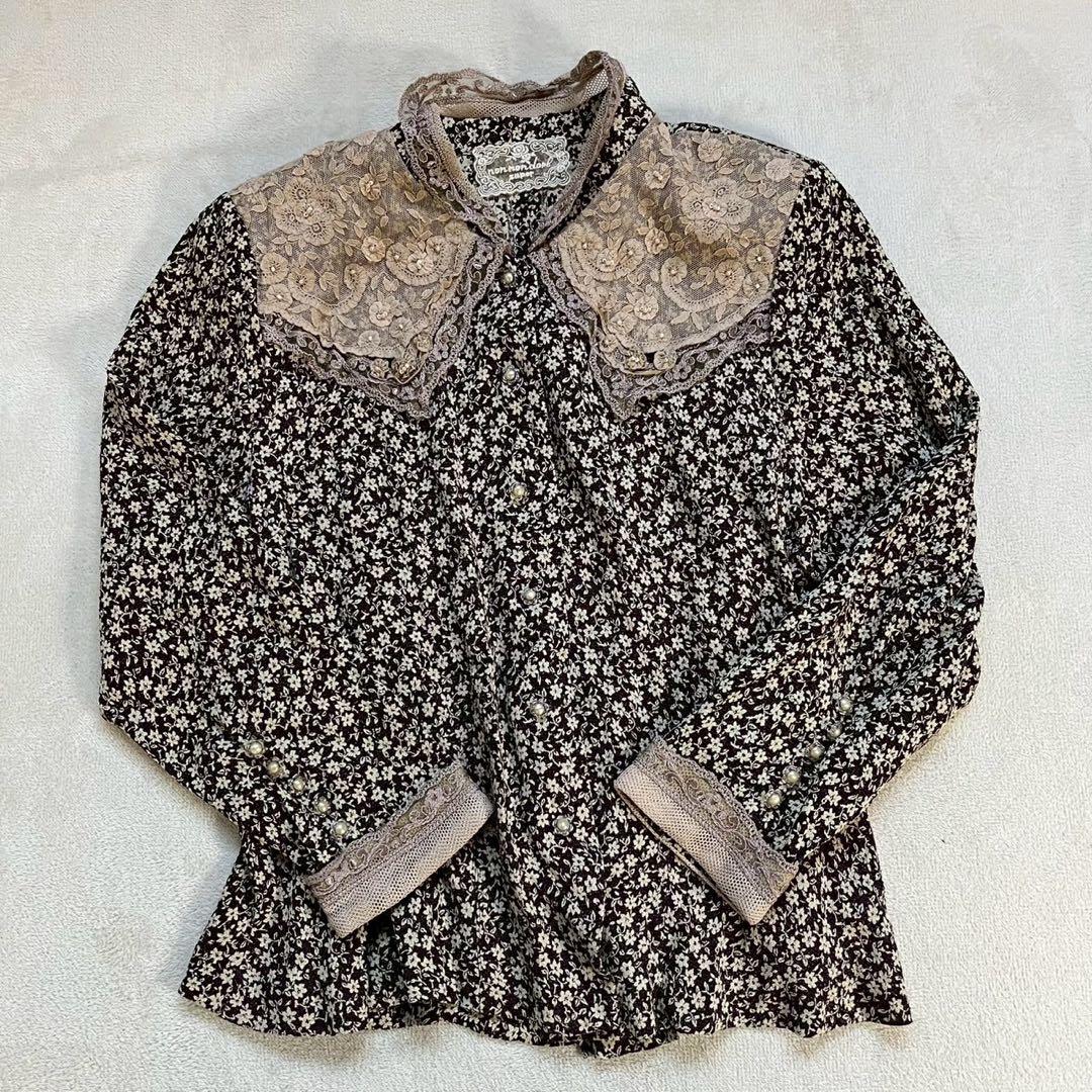 ノンノンドール ブラウス レース袖 レース襟 インナー付レースシャツ | シャツ・ブラウス | NOELA OFFICIAL WEB STORE