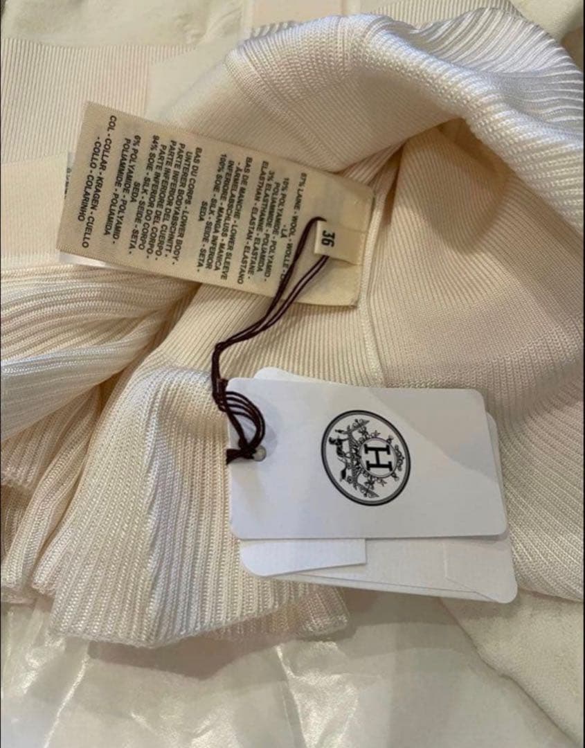 25年秋冬 エルメス ライトカーディガン ハーフスリーブ パルフロワ