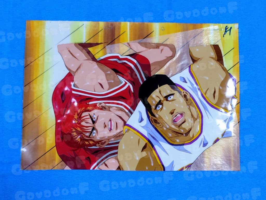 セル画 大判 背景付スラムダンク 花道VS高砂