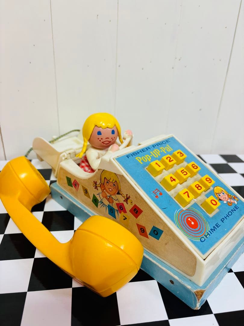 フィッシャープライス　Chime Phone ビンテージトイ　USA 1960