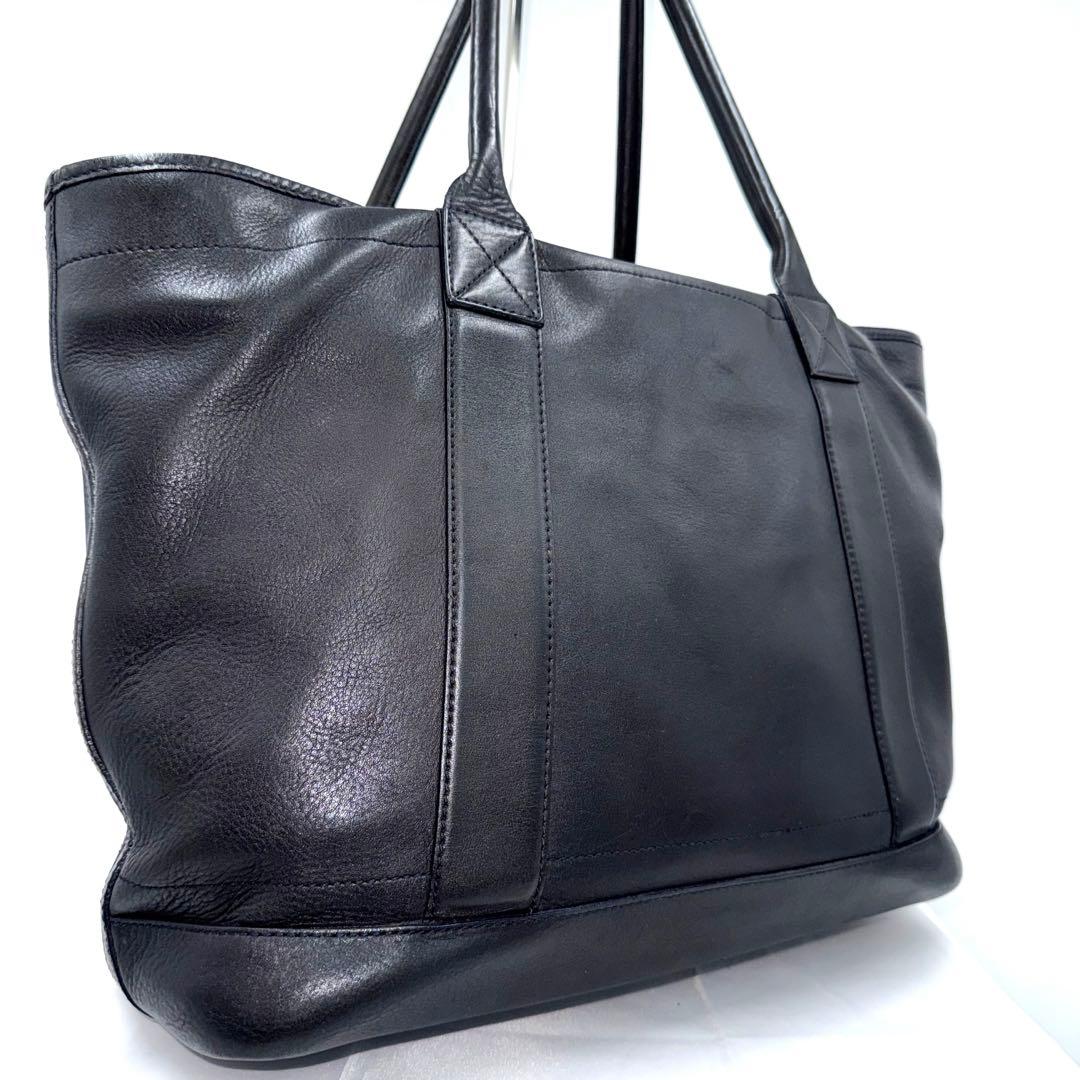 ✨良品・希少✨ 土屋鞄 ビークルラージストック トート ブラック A4可 肩がけ