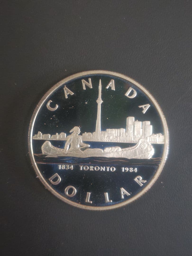 1984年 加 トロント150周年記念 1ドルプルーフ銀貨 - メルカリ