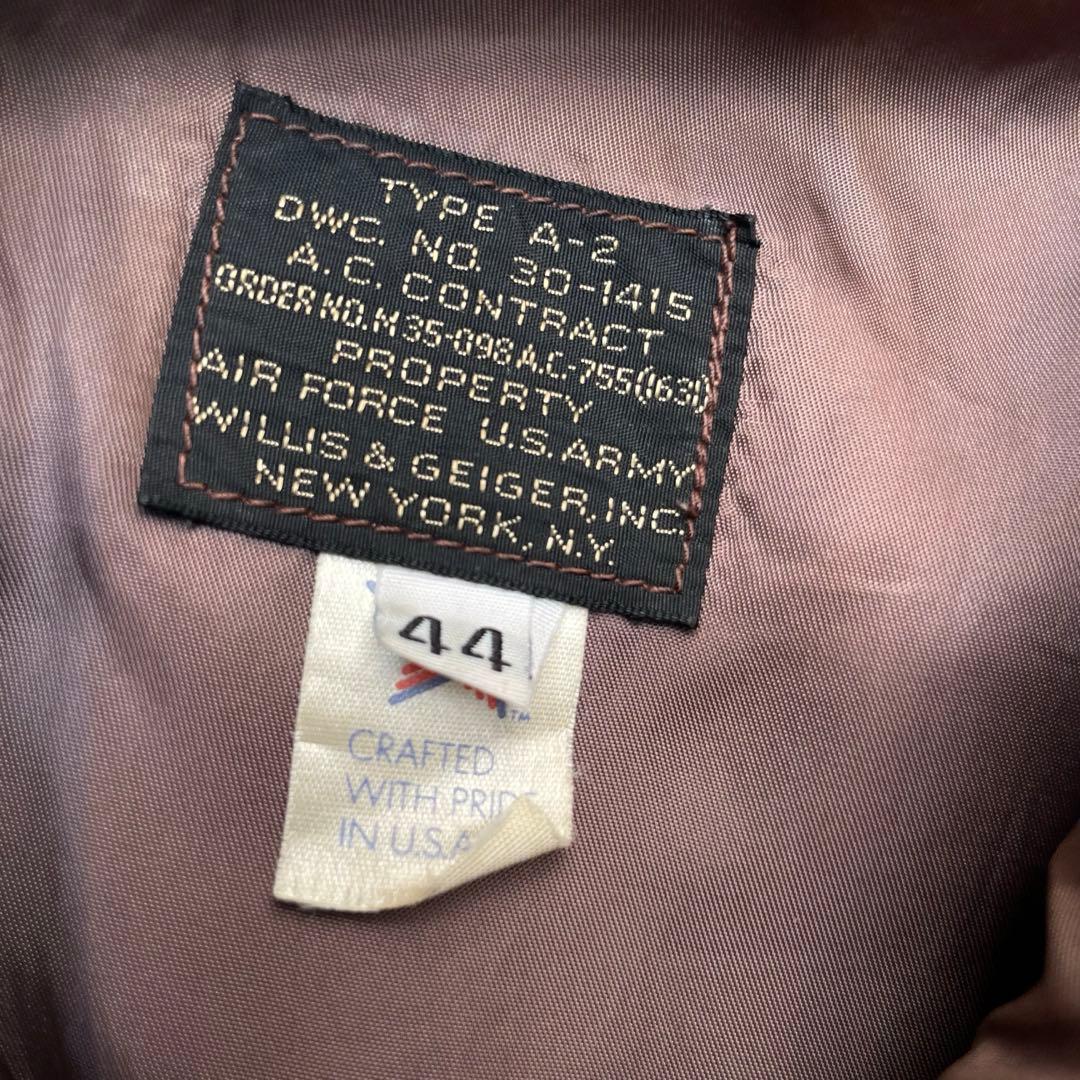 Willis & geiger A2レザージャケット ピンナップガール 44 - メルカリ