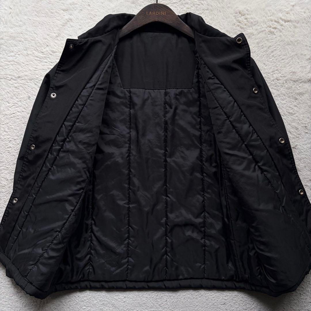 美品】プラダスポーツ 中綿ジャケット トラッカー型 ロゴラバータグ 黒