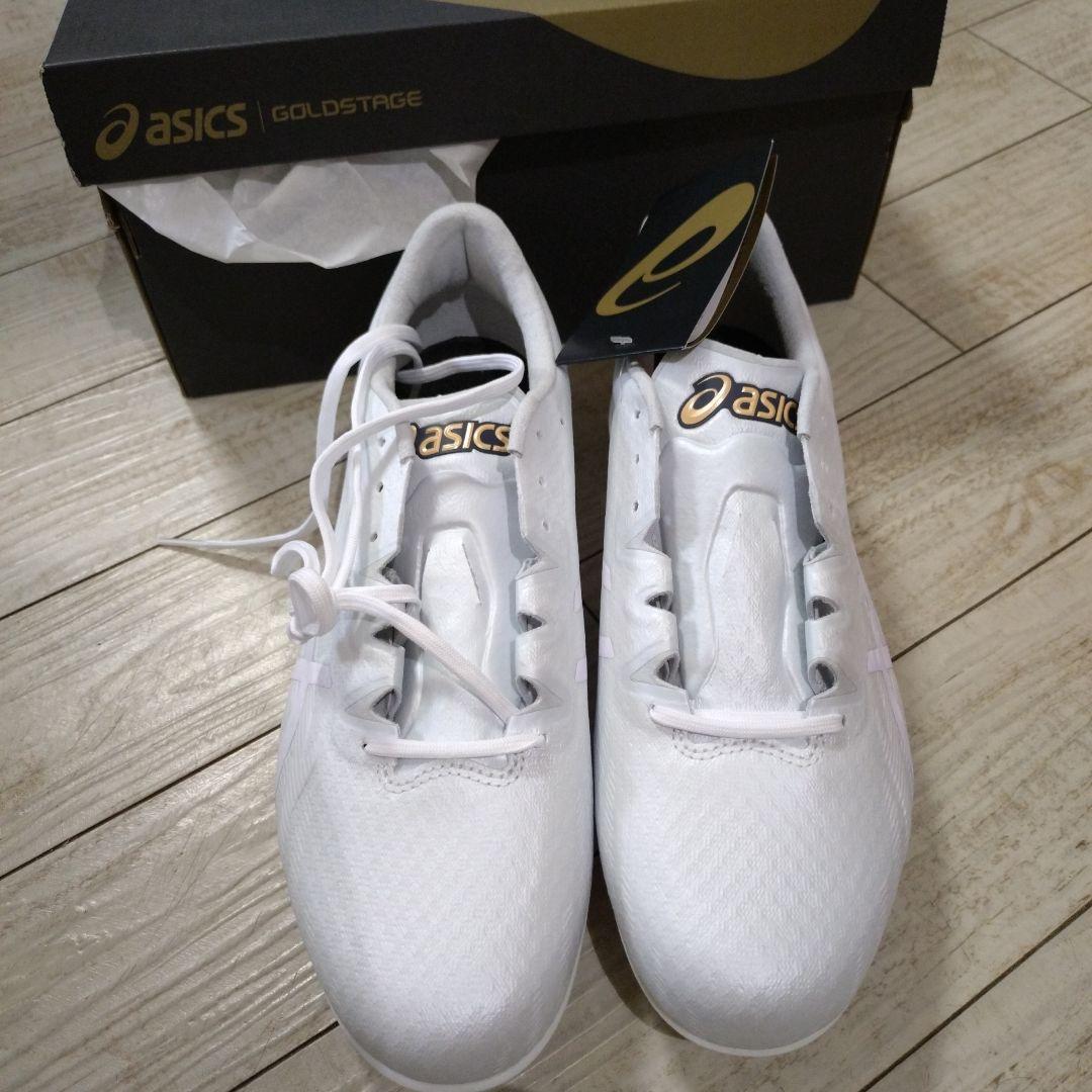 新品 asics GoldSTAGE ipro ma3 スパイク 白 26.5