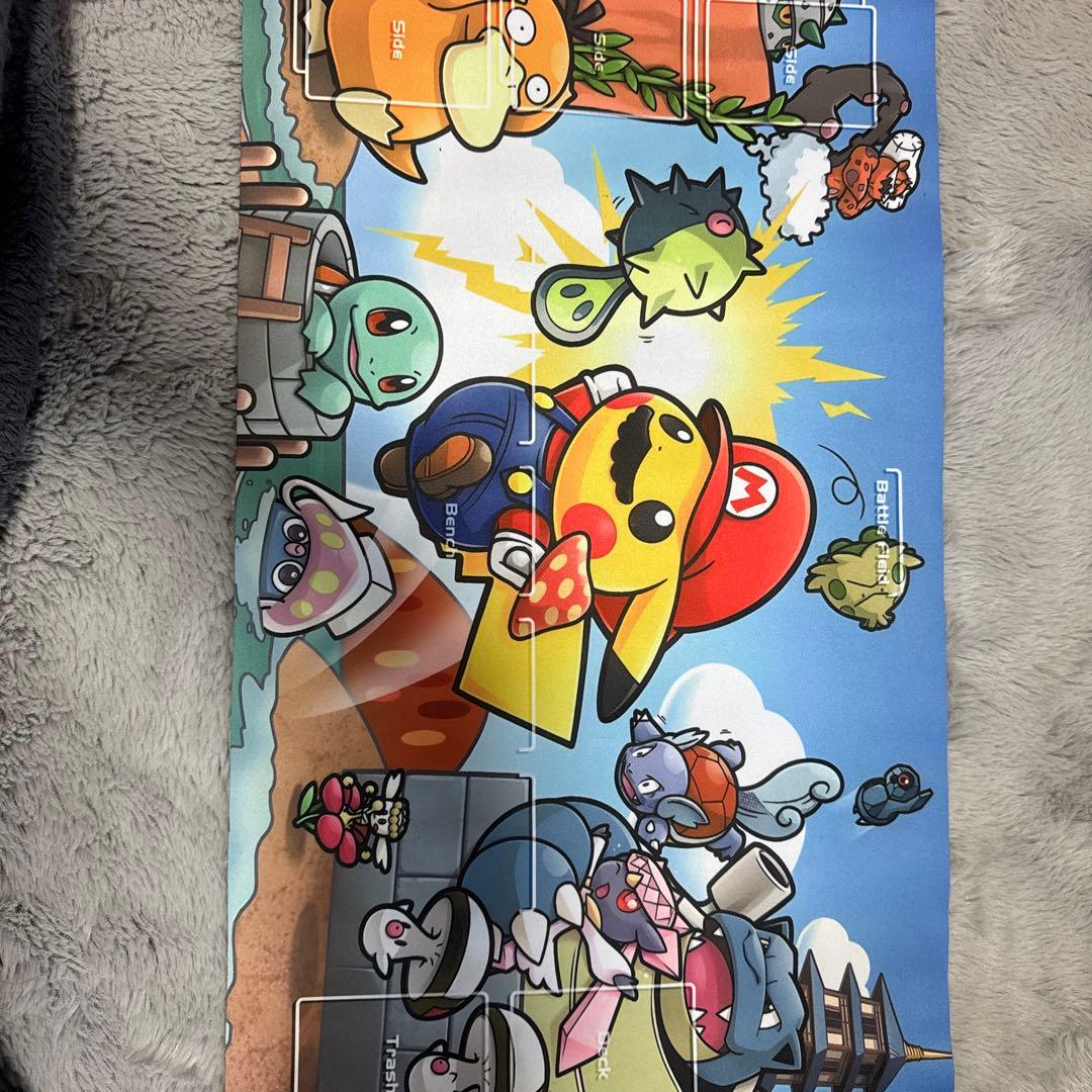 ポケモンカードゲーム プレイマット ピカチュウマリオ - メルカリ