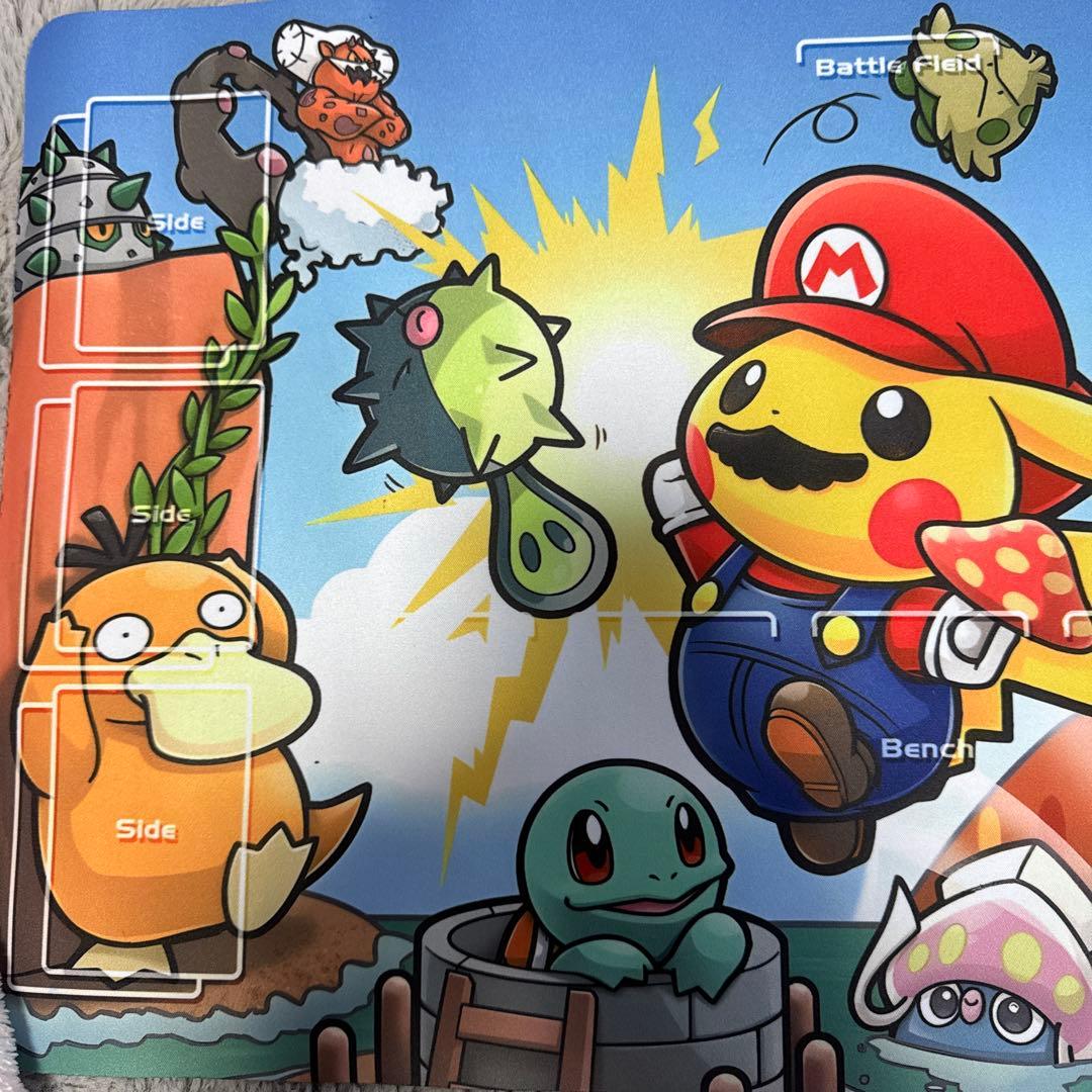 ポケモンカードゲーム プレイマット ピカチュウマリオ - メルカリ