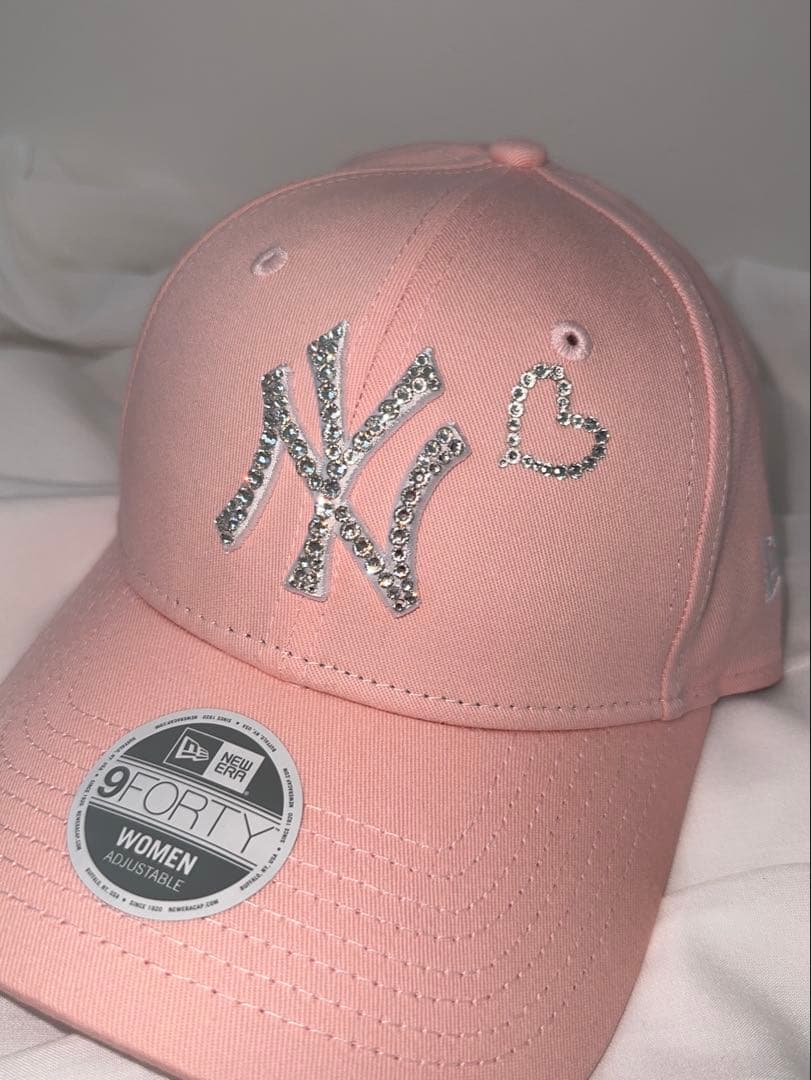 nnn出品・.。*・.。* ニューエラデコキャップ ハートマーク付き