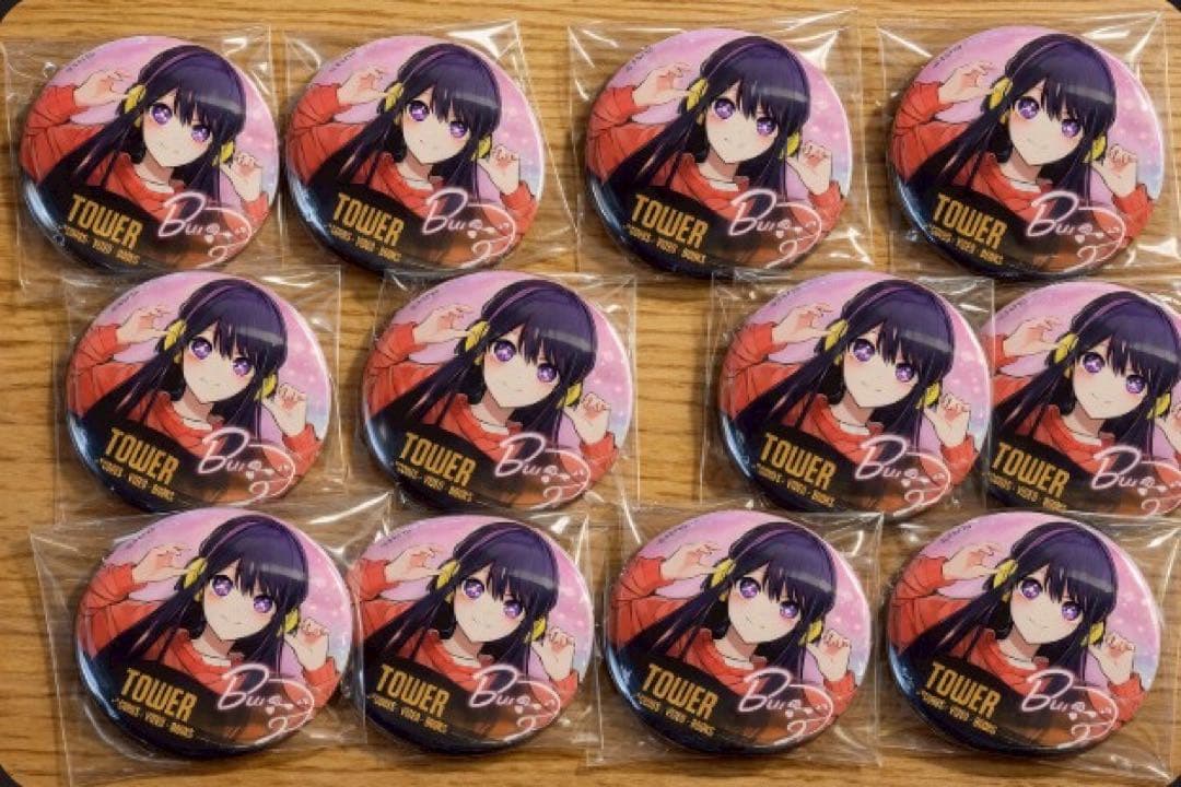 推しの子 タワーレコード カフェ 星野アイ 缶バッジ 12個