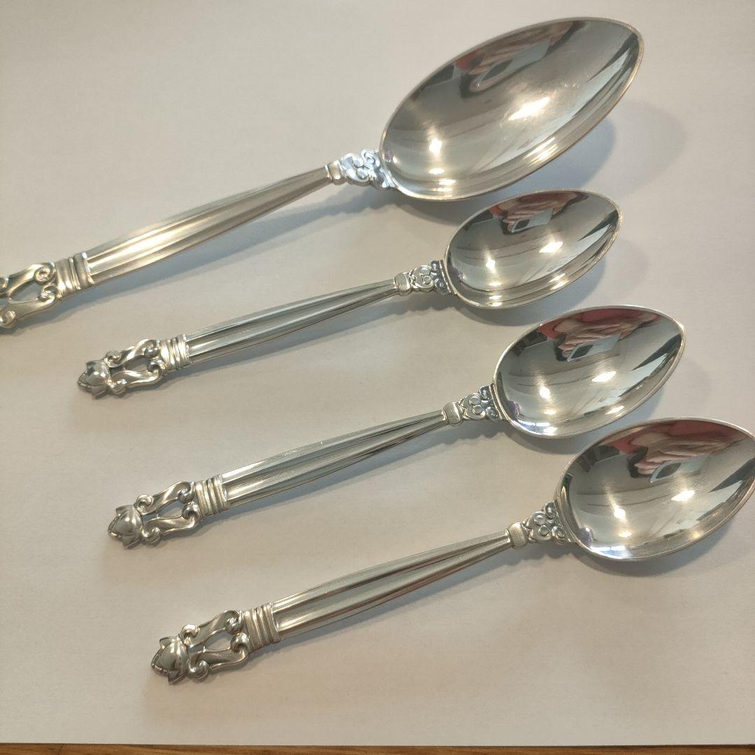 ジョージジェンセン 純銀フォーク アカンサス 4本