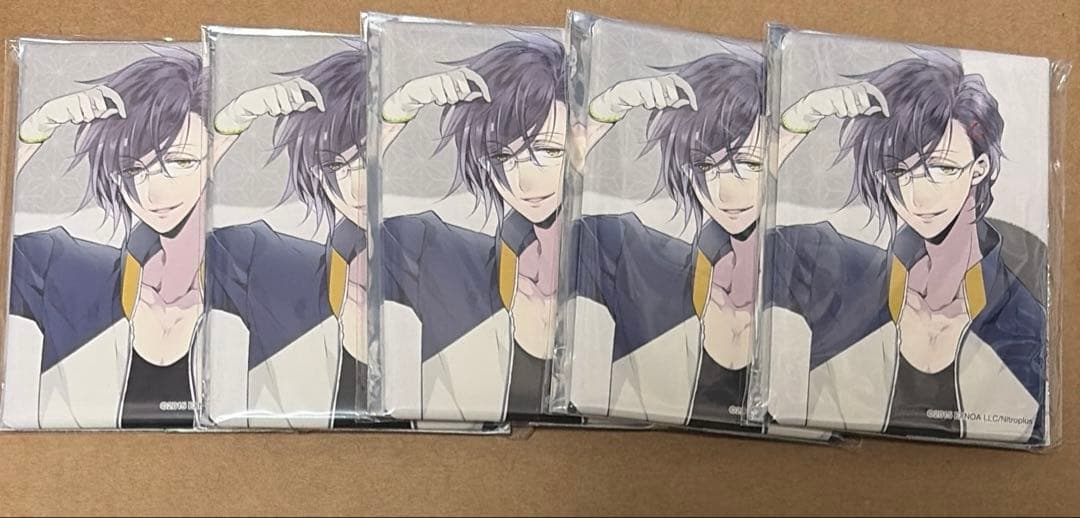 刀剣乱舞 明石国行 内番 スクエア缶バッジ 5個 とうらぶ 来派