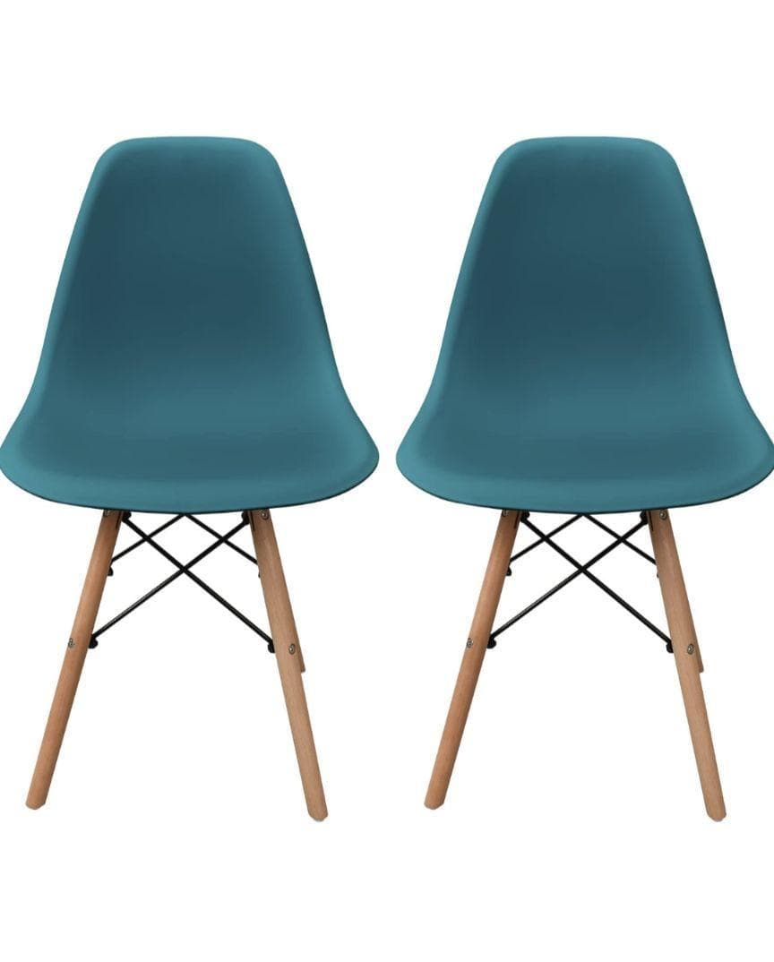 【新品未使用】イームズチェア 2脚セット ダイニングチェアブルーベリー