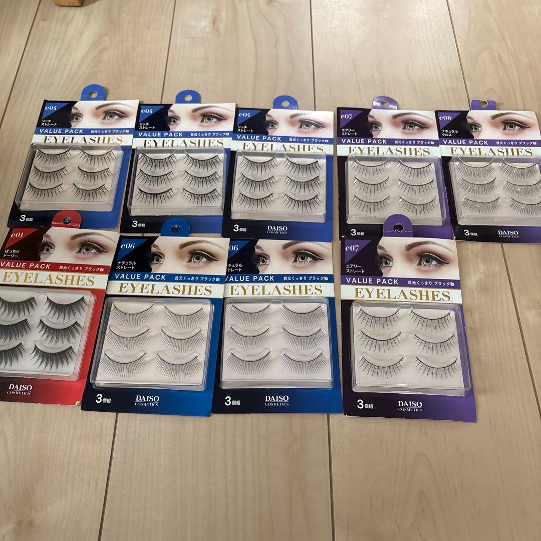 即購入歓迎　ダイソーつけまつげ　バラ売り不可　まとめ売り入手困難　廃盤　本日終了