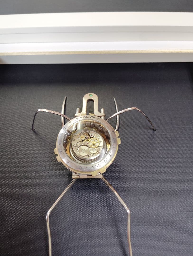 スチームパンク　懐中時計使用昆虫（額入り）G-01 楽天市場】新生活 気楽 懐中時計 歯車 スチームパンク アンティーク