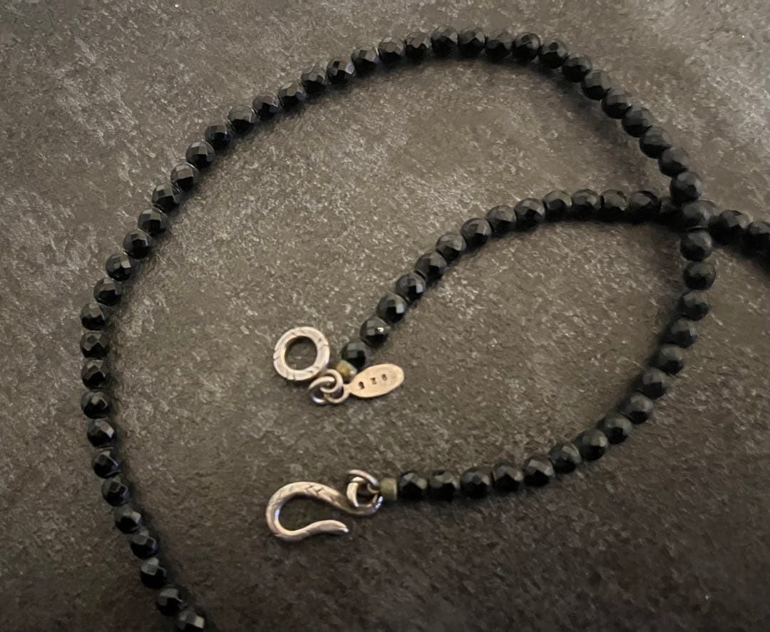 JUSTINDAVIS オニキスネックレス 50cm - メルカリ