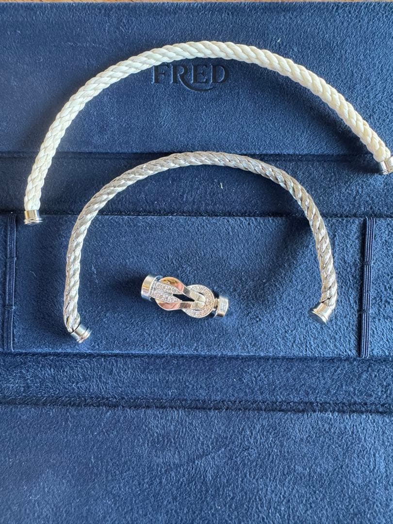 FRED エイトデグリーゼロ　ハーフダイヤ　ホワイトゴールド