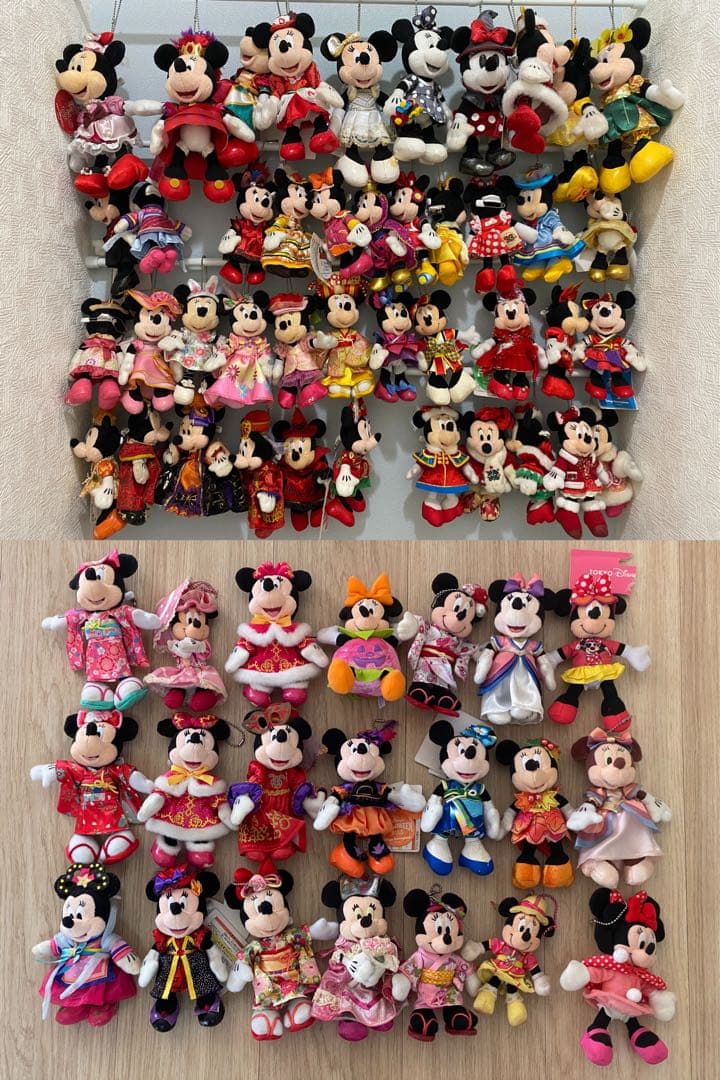 おひとつ〜OK ミニー ぬいぐるみバッジ