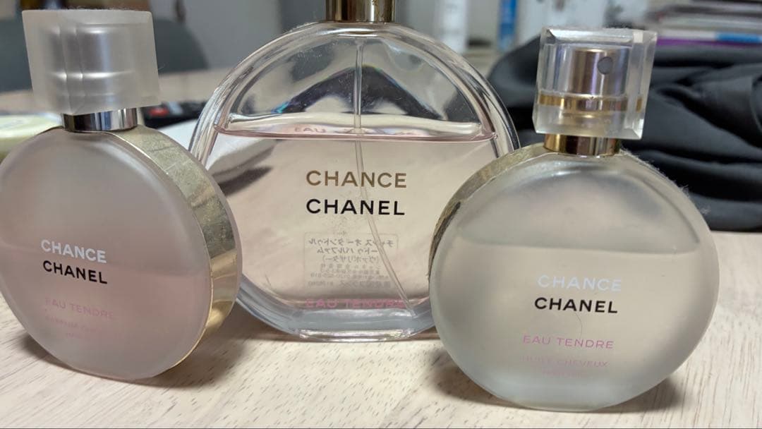 CHANEL 香水、ヘアーミスト、オイル、ボディシャンプー、乳液5点セット