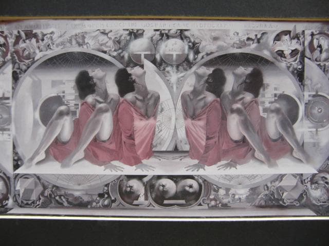 飯田四郎、【天上の詩】、希少な画集画、新品高級額 額装付、状態良好