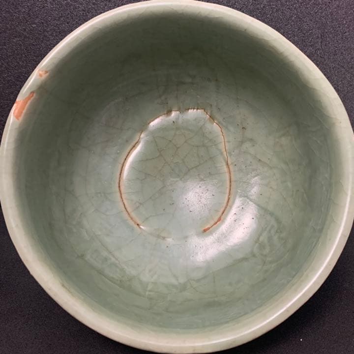 古玩 中国陶磁 龍泉青磁 茶碗 丼 ボール 龍泉窯 天龍寺青磁 李朝 高麗
