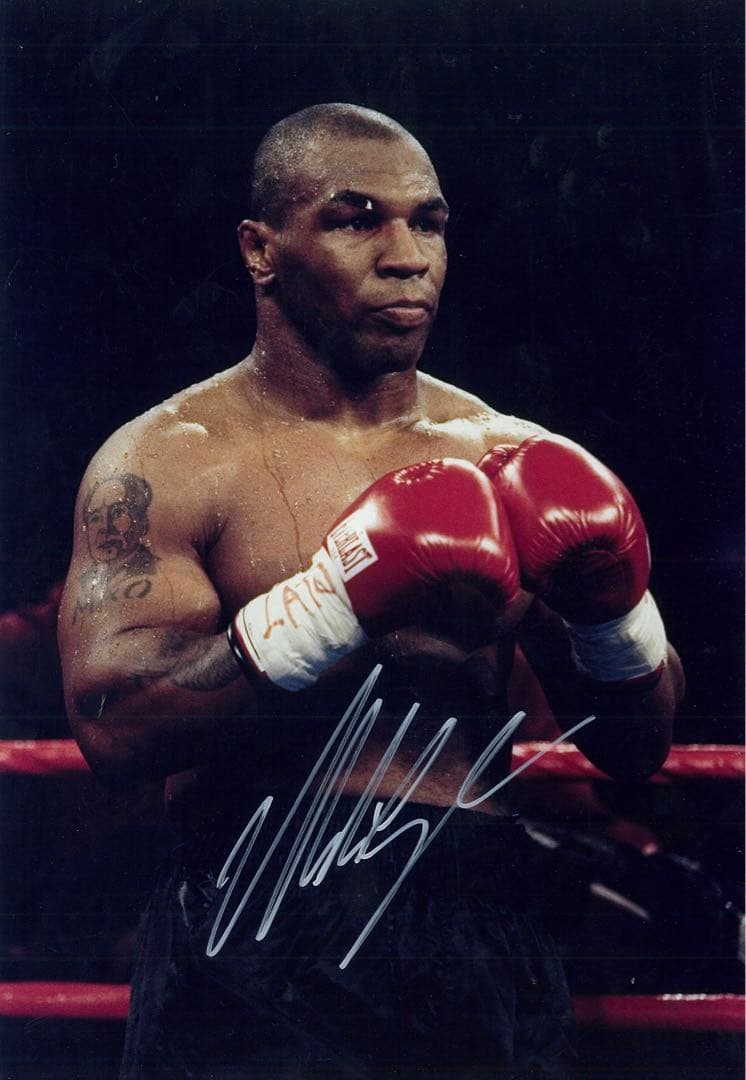 マイク・タイソン 直筆サインポートレート ボクシング - メルカリ