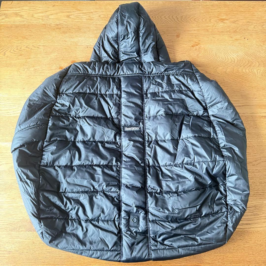 【超美品】ベビービョルン 抱っこひも用ウィンターカバー ブラック