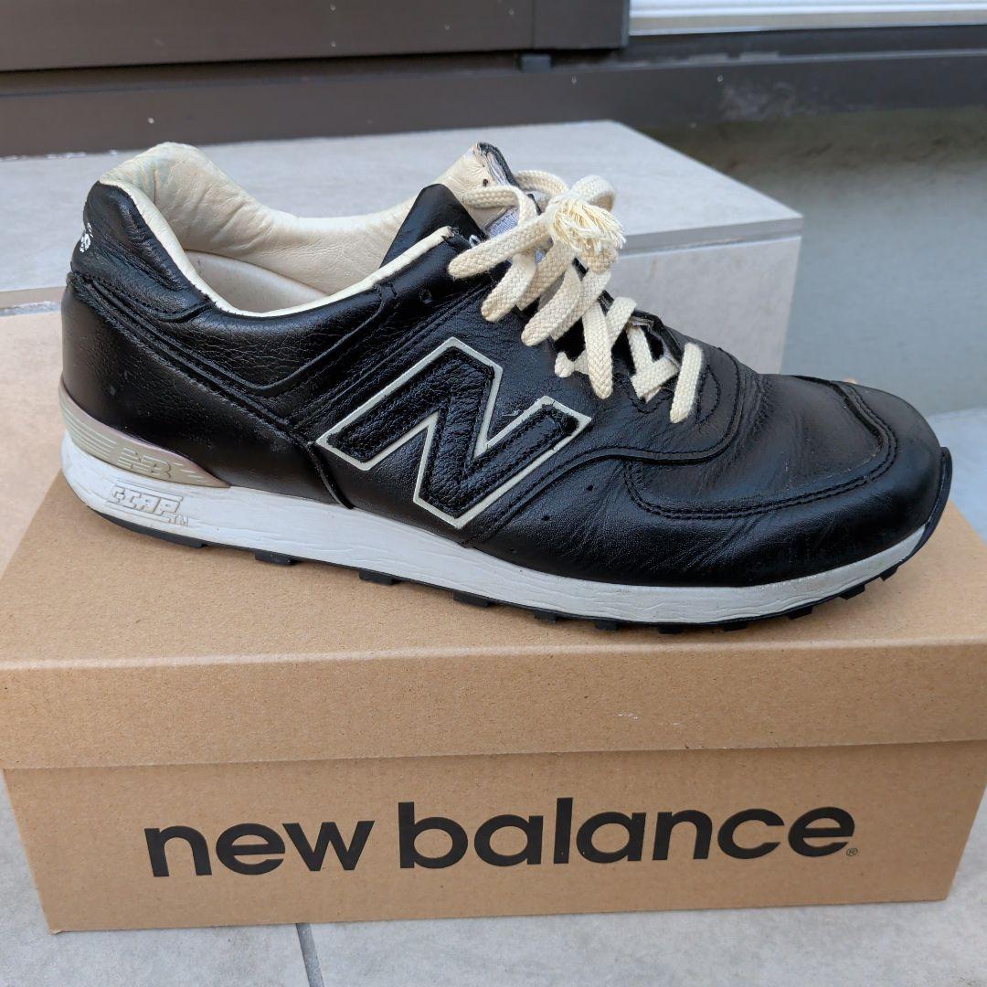 New Balance 576 　ブラック　レザー　スニーカー