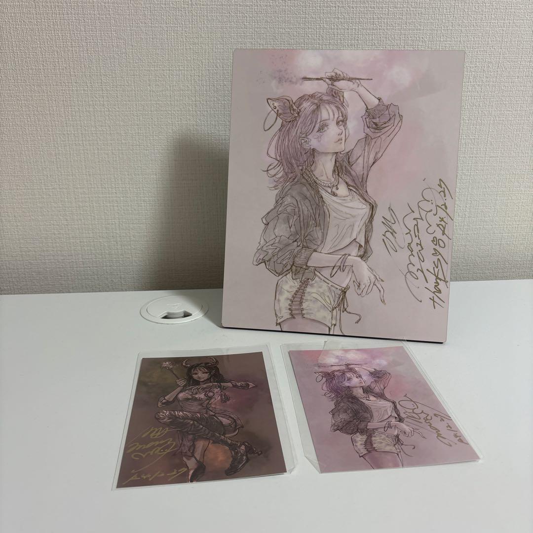 【非売品】MAマン直筆サイン入り　全グッズ購入者限定アートスタンドポストカード