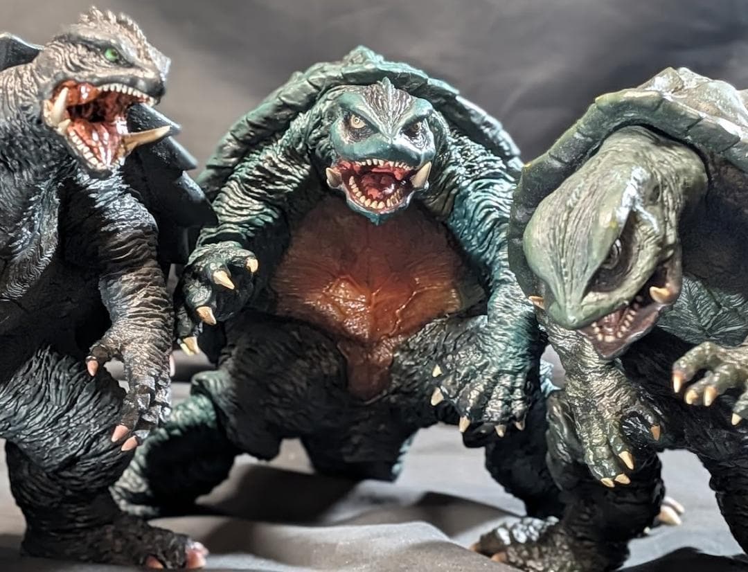 平成ガメラ95,96,99（エクスプラス）ソフビフィギュア３体セット