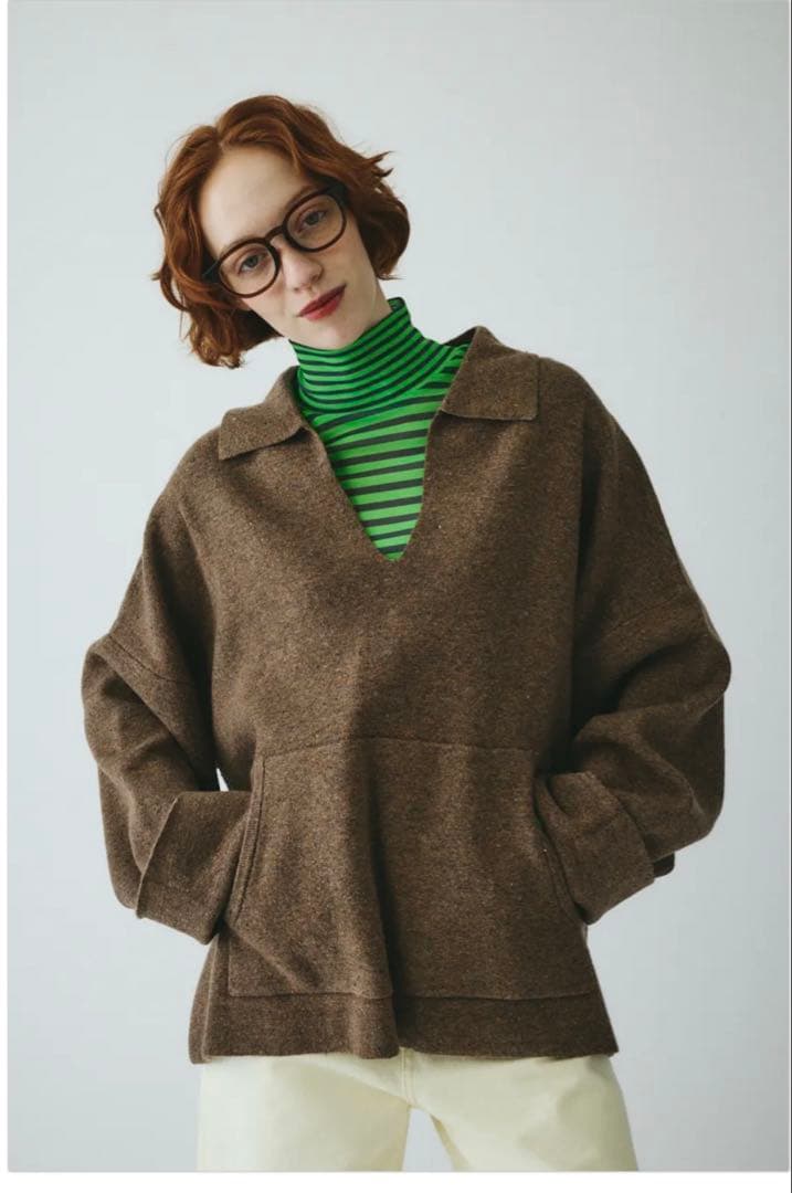 HeRIN.CYE ネッププルオーバーニットトップス/ニットパンツ上下セット