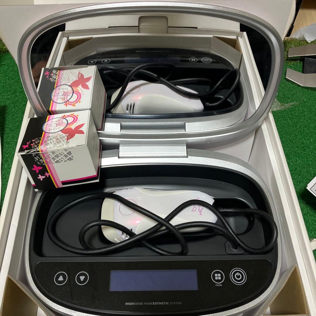 KE-MON 脱毛器 ホワイト　ver8.6 ストロングカートリッジ付き