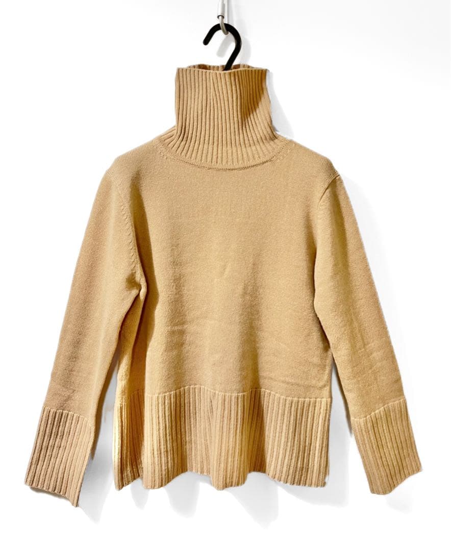 ヨシエイナバyoshieinaba カシミヤ100%タートルネック セーター