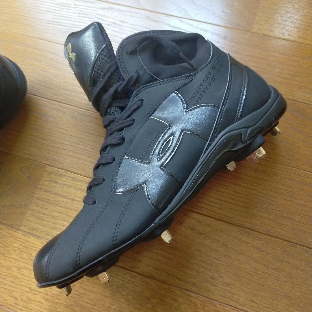 未使用 アンダーアーマー 野球 スパイク ハイカット ミドルカット 金具