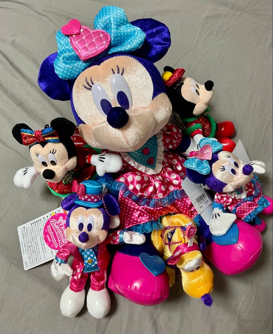 パルパルーザ ぬいぐるみセット クリスマス 新品 ぬいぐるみバッジ ミニー