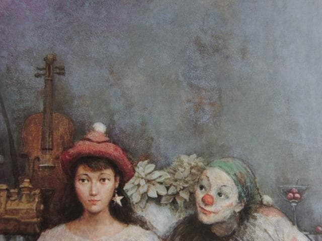 矢野喜久男、【二十歳のエピローグ】、希少な大判額装用画集より、美品、日本人画家