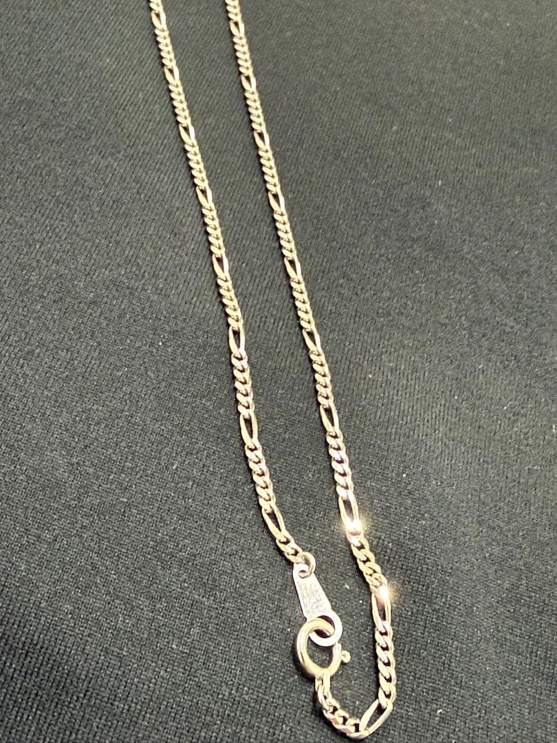 Pt850プラチナネックレスフィガロチェーン美品 ネックレス チェーン フィガロ 幅 2mm pt850 プラチナ 約 7.28g 長さ