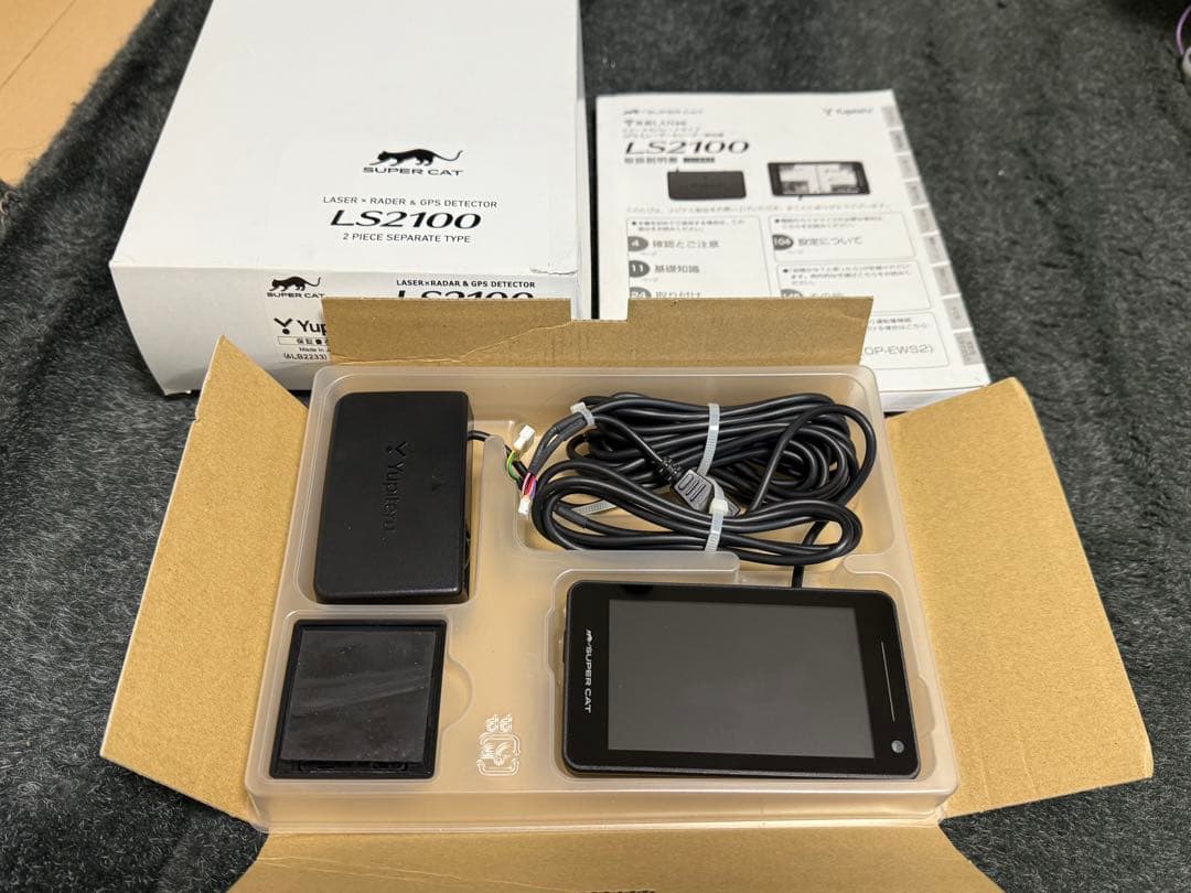 Yupiteru LS2100 GPSレーダー探知機本体、OBDアダプタ付き