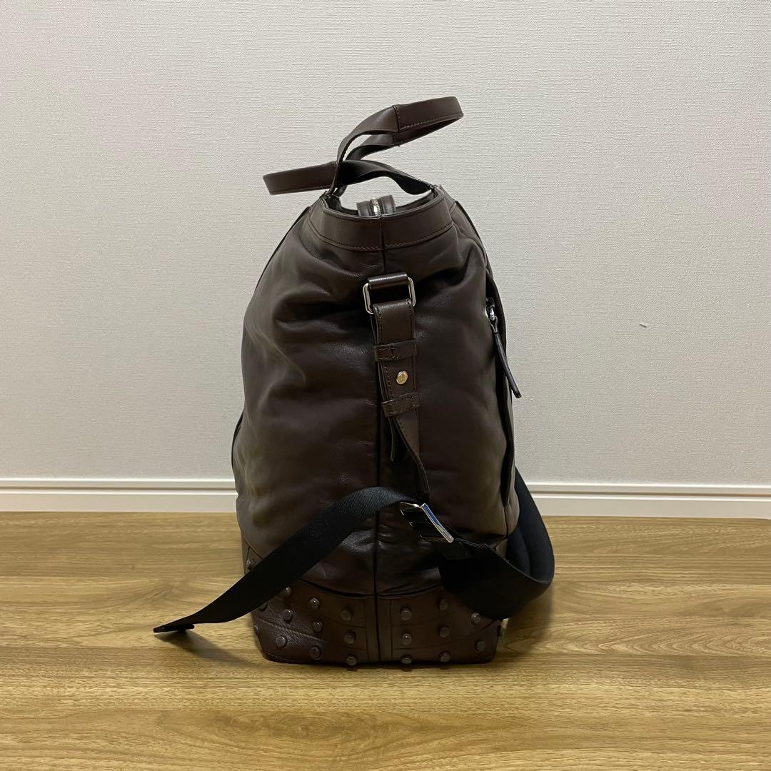 《美品》TOD’S （トッズ）レザー ハンドバッグ ダークブラウン