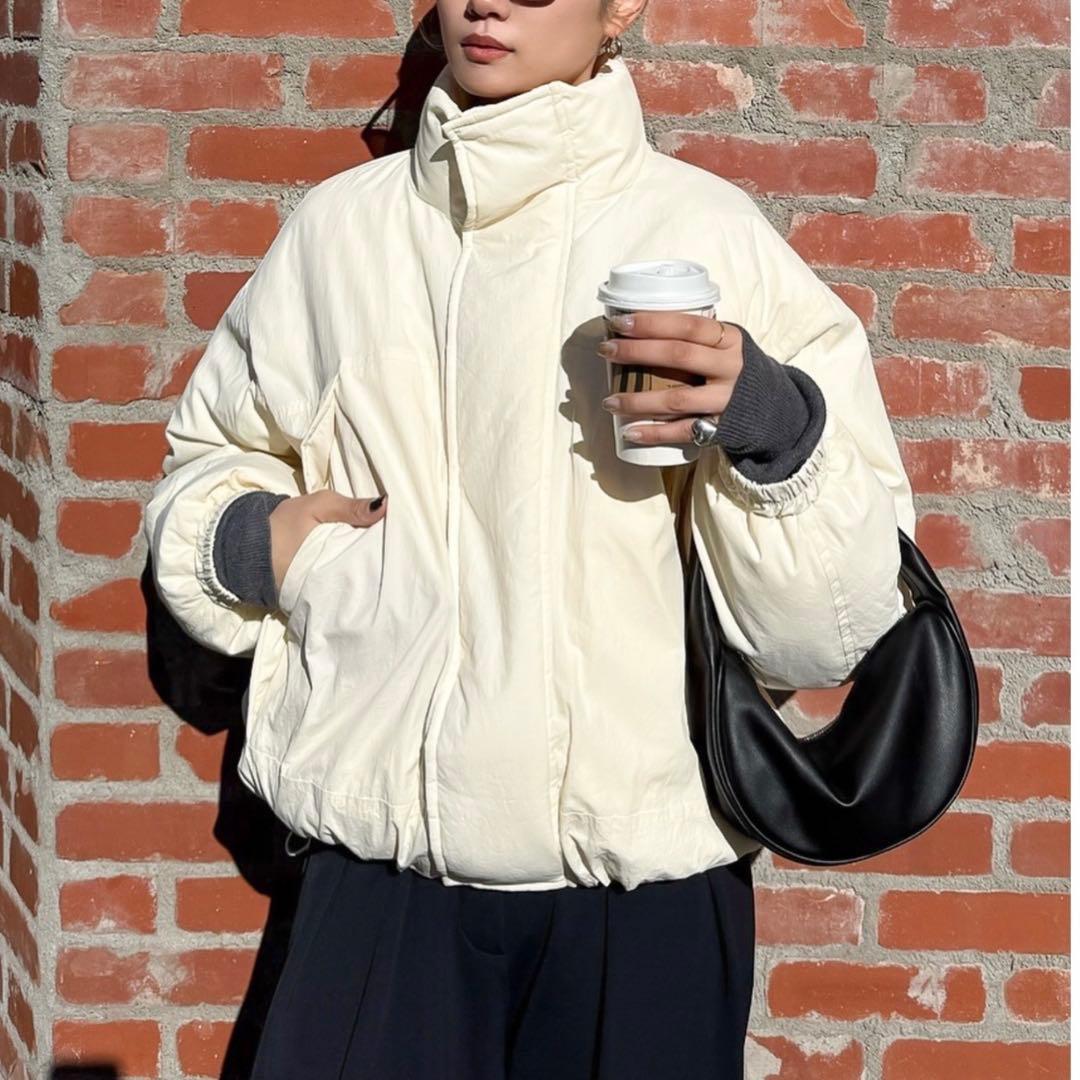 Ungrid 中綿モンスターコート　アイボリー Ungrid（アングリッド） ブルゾン アウター 中綿モンスターコート