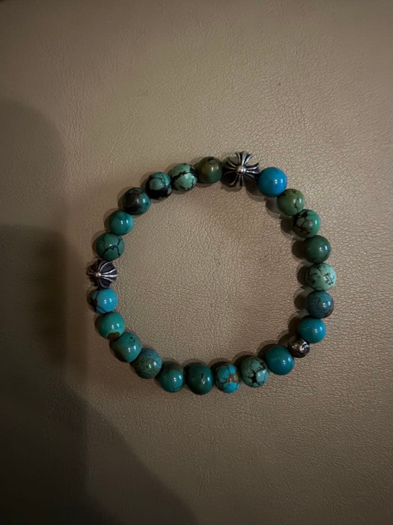 クロムハーツ ブレスレット ビーズ ターコイズ