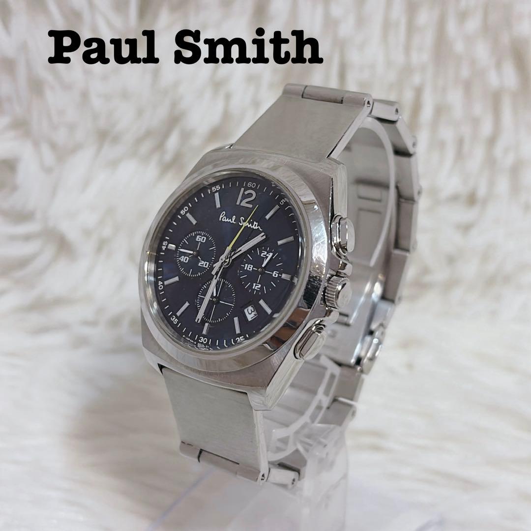 Paul Smith クロノグラフ (稼働品) Paul Smith（ポール・スミス） 腕時計 メンズ クロノグラフ 革ベルト