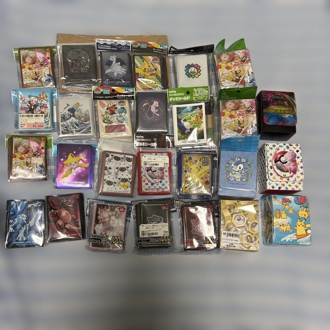 ポケモン、遊戯王スリーブ、デッキケースまとめ売り