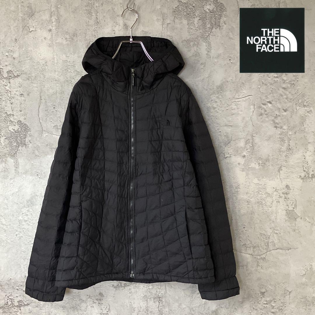 ザノースフェイス　ダウンジャケット　THERMOBALL 黒　レディースL