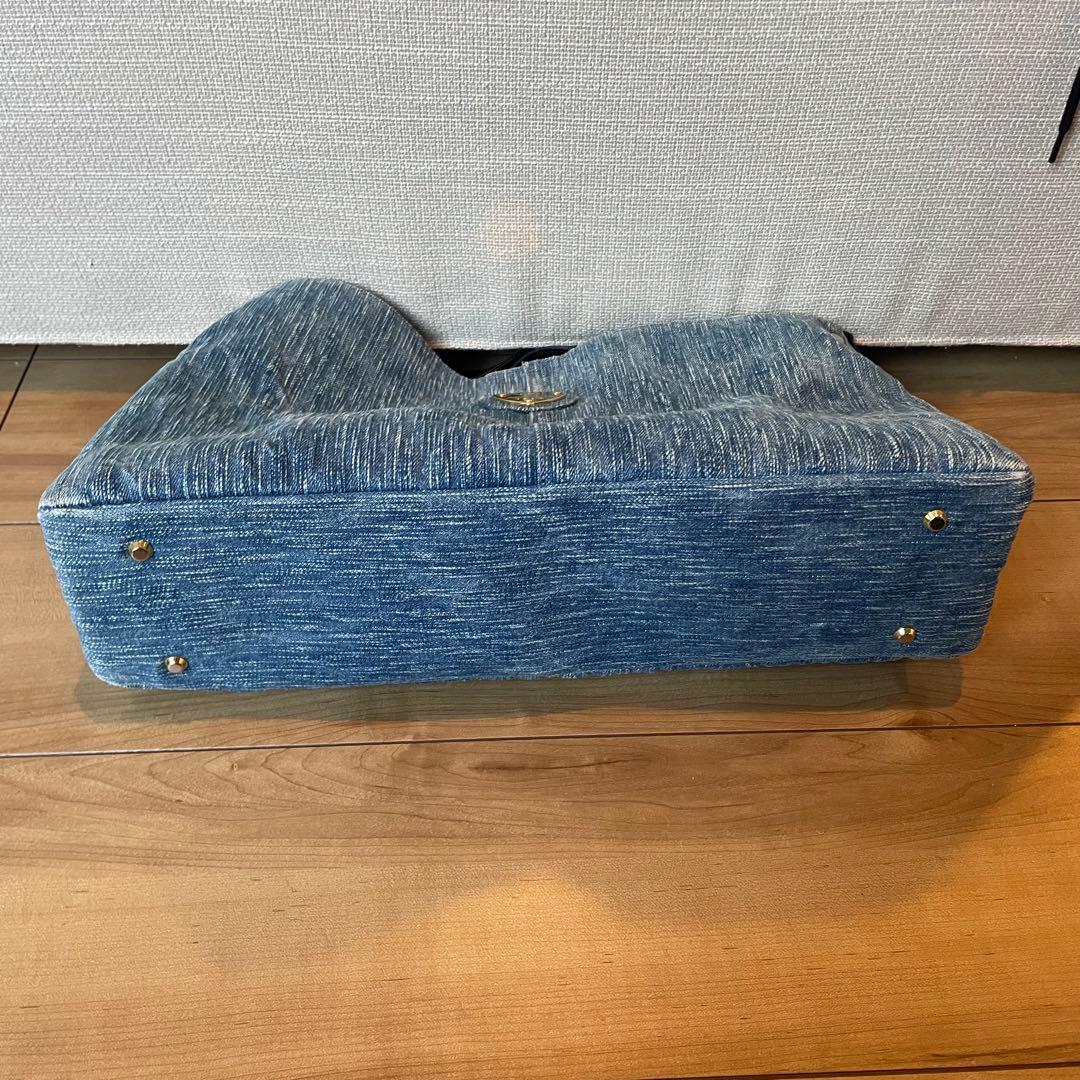 極美品 アタオ エルヴィ ハンドバッグ ショルダーバッグ デニム - メルカリ