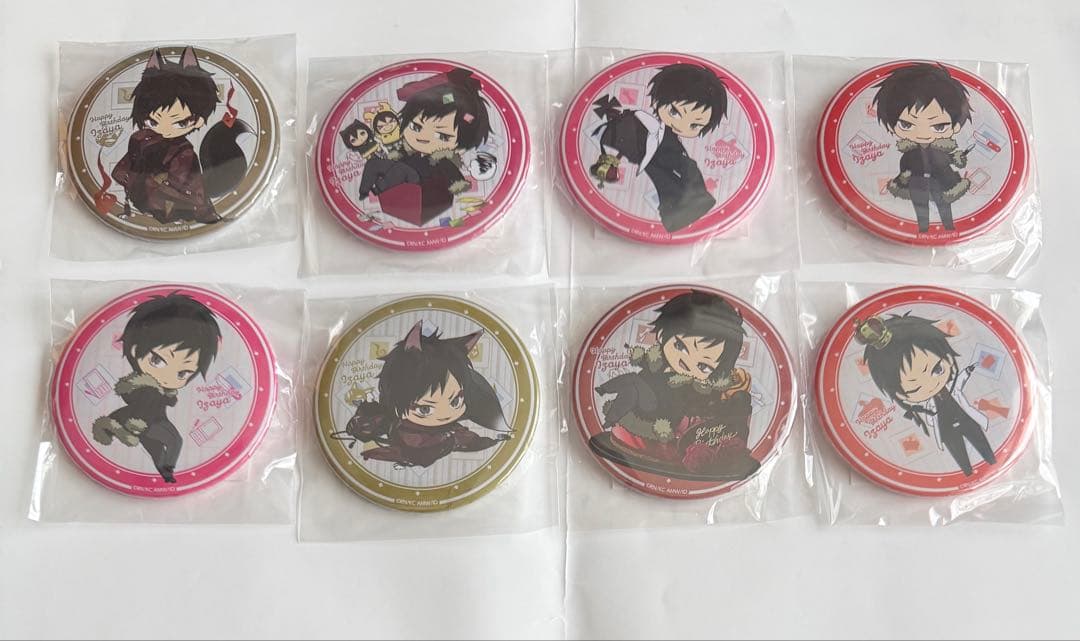 デュラララ くじ引き堂 折原臨也 缶バッジ 8点セット - メルカリ