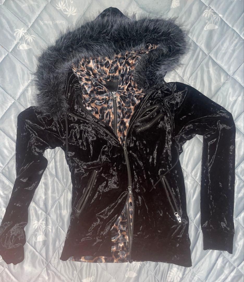 Fuga ファーパーカー　ベロア