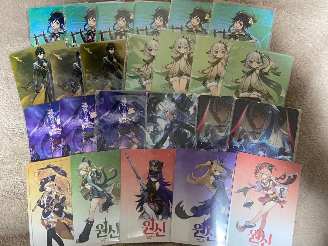 原神 韓国 ネットカフェ特典 24枚セット