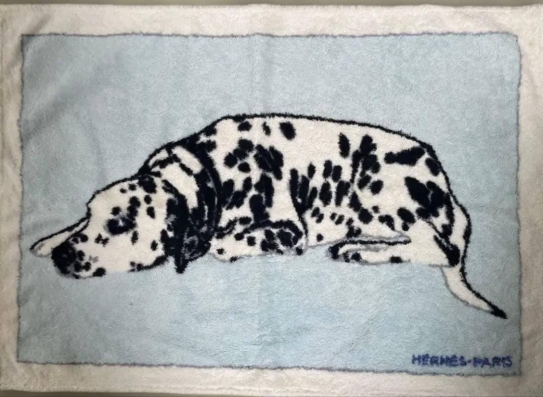 HERMES-PARIS ダルメシアン バスマット、ビーチマット