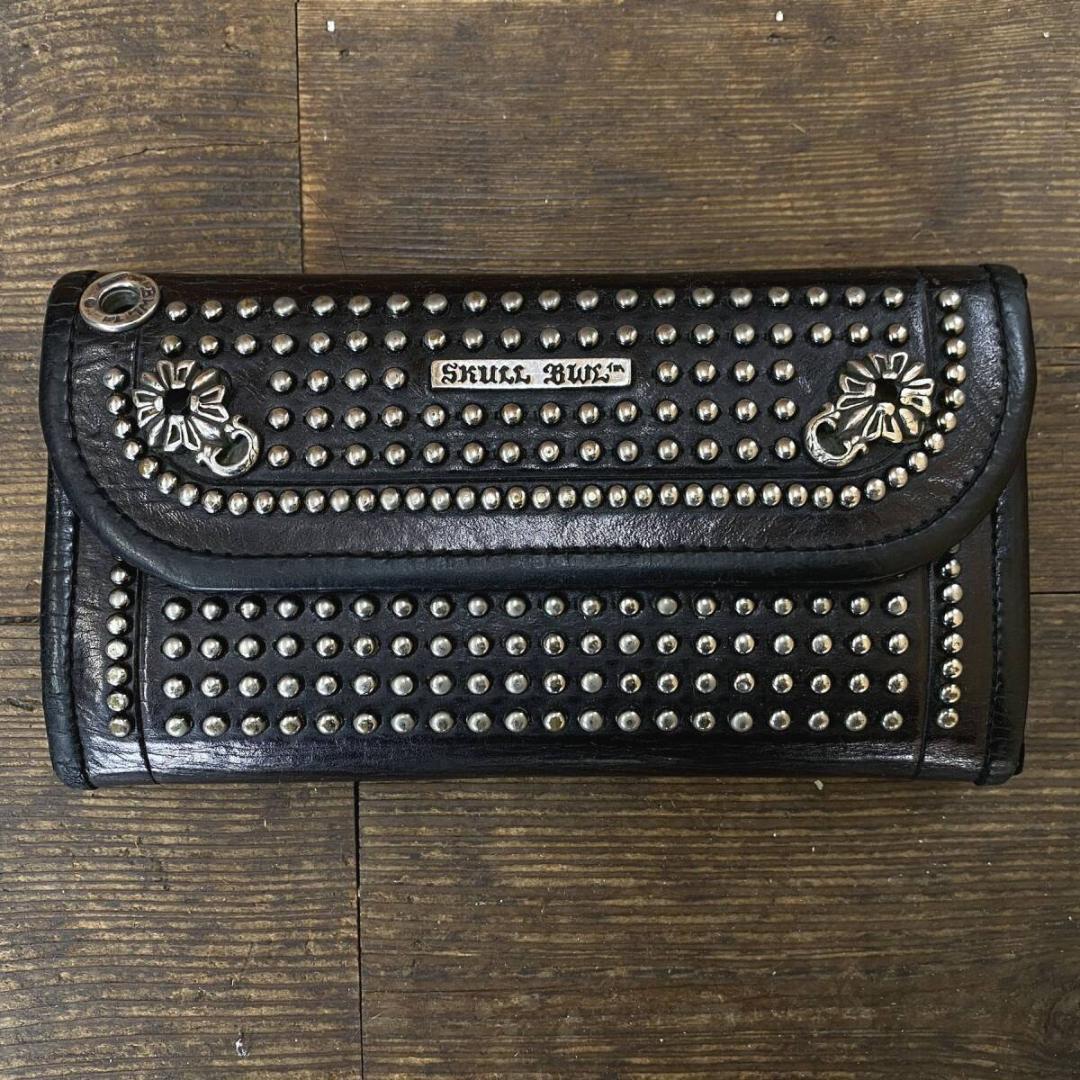 Bill Wall Leather シルバークロス カスタムスタッズウォレット