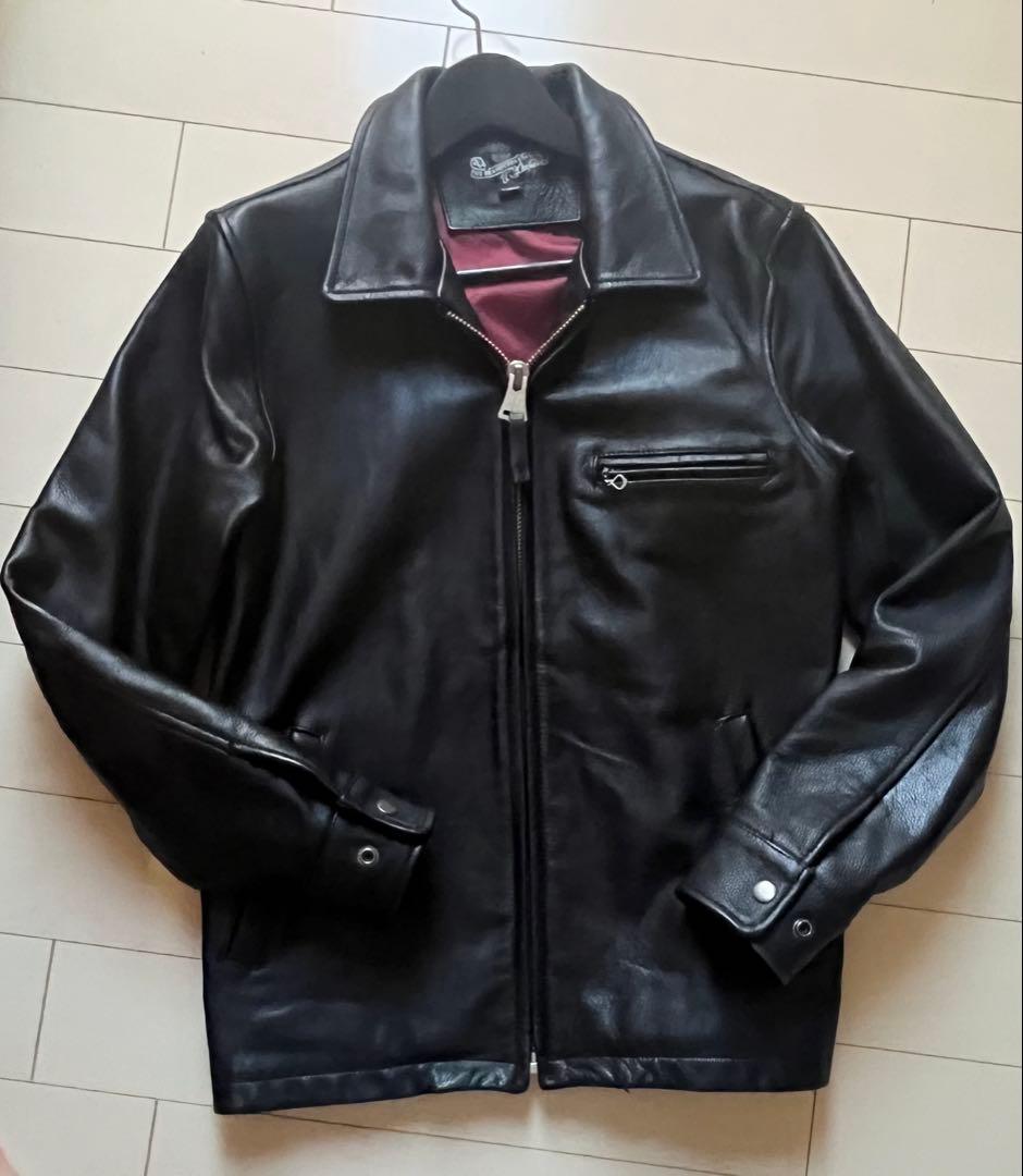 シングルライダースレザージャケット 本革 CowLeather